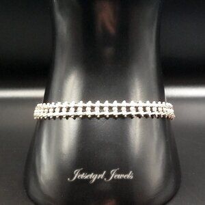 Vintage Signed 925 Milor Italy Fancy Link Riccio Chain Bracelet